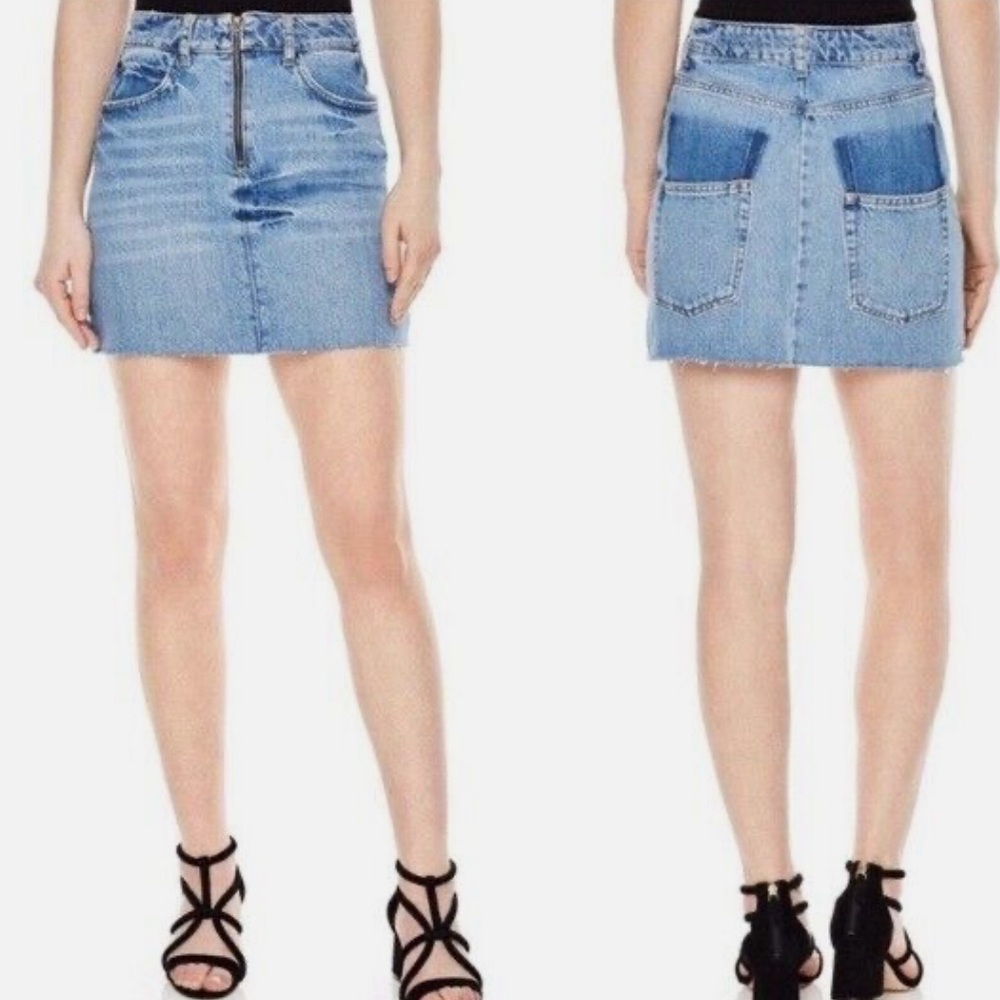 Sandro Denim Mini Skirt